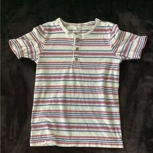 Carter's Multicolor Striped Henley Tee